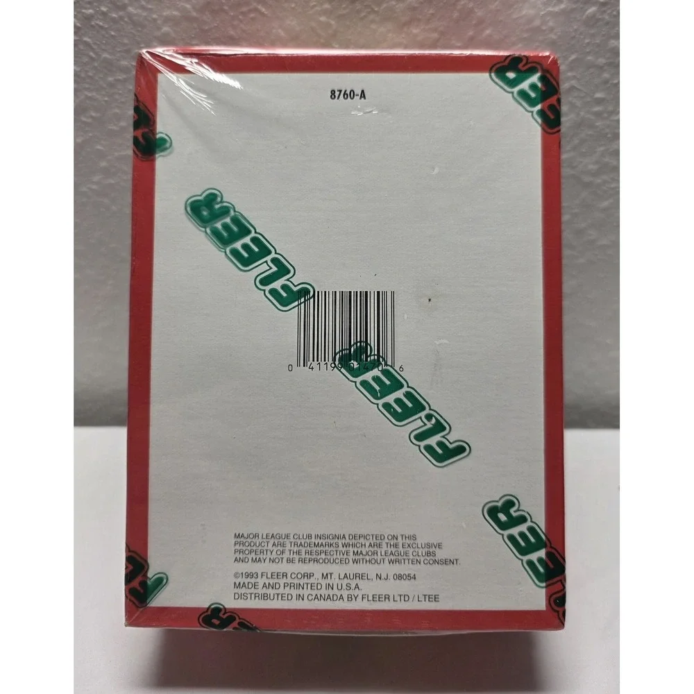 1993 Fleer Baseball Series 2 Factory Sealed Box 36CT Wax Pack - Picture 2 of 3